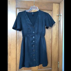 Zara Navy Dress with buttons